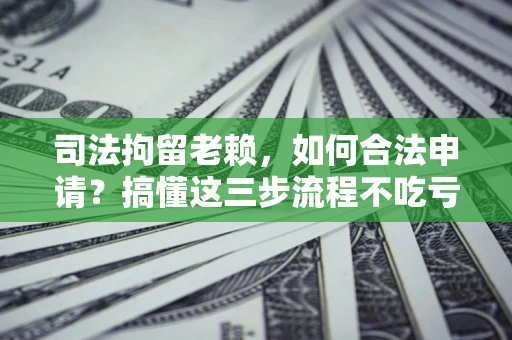 北京司法拘留老赖，如何合法申请？搞懂这三步流程不吃亏！