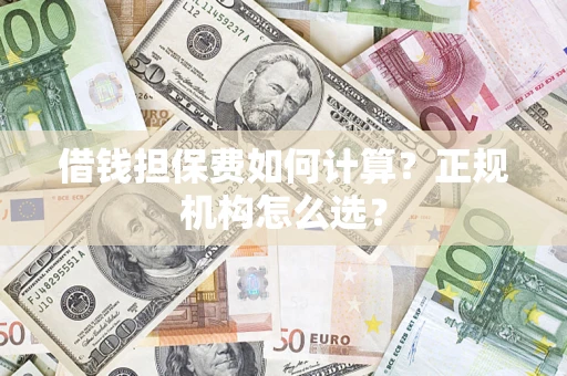 北京借钱担保费如何计算？正规机构怎么选？