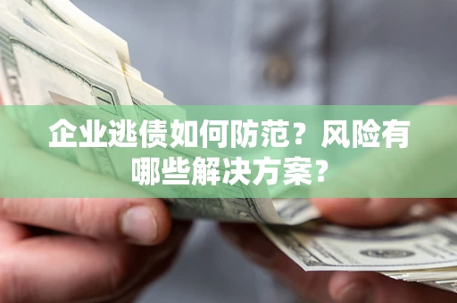 北京企业逃债如何防范？风险有哪些解决方案？