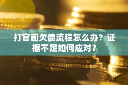 北京打官司欠债流程怎么办？证据不足如何应对？