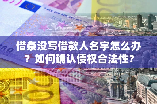 北京借条没写借款人名字怎么办？如何确认债权合法性？