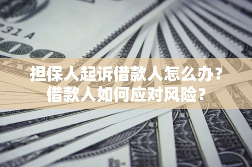北京担保人起诉借款人怎么办？借款人如何应对风险？